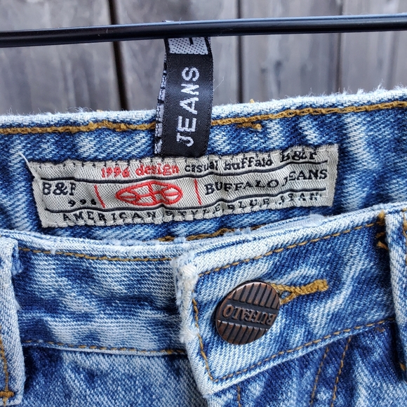 Y2K Mid Rise Beaded Dyed Cotton Jeans - Picture 9 of 10